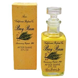 Vtg 1981 AVON Anniversary California Perfume Co. Apothecary BAY RUM Bottle NOS